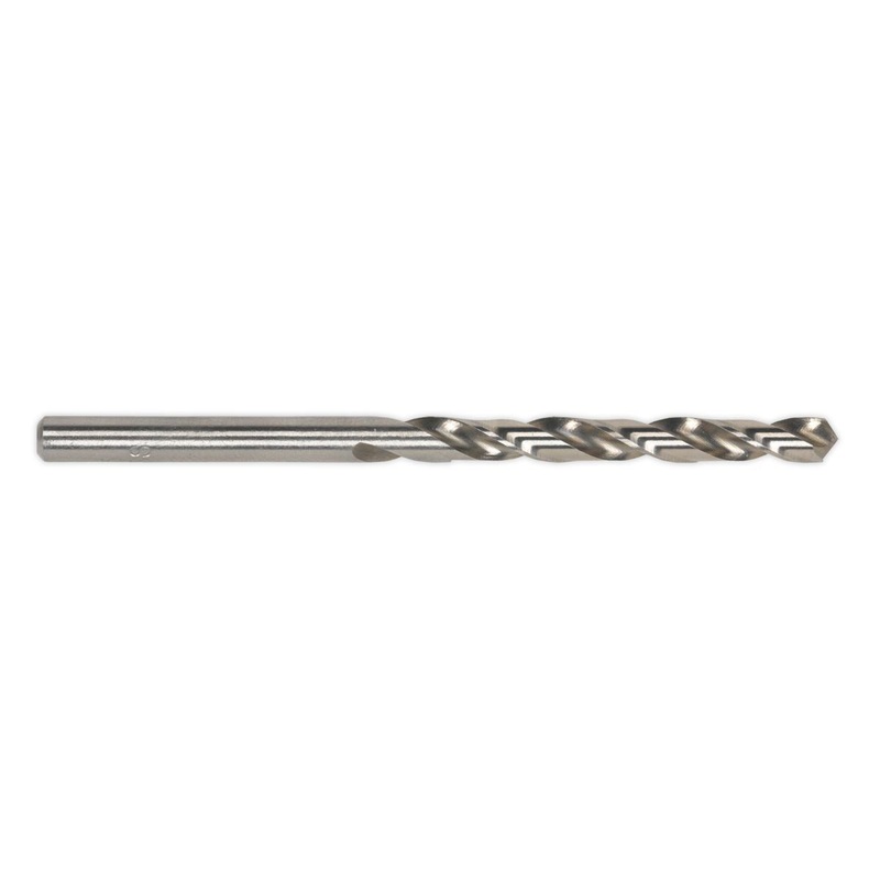 Sealey HSS Fully Ground Drill Bit 1/8" Pack of 10
