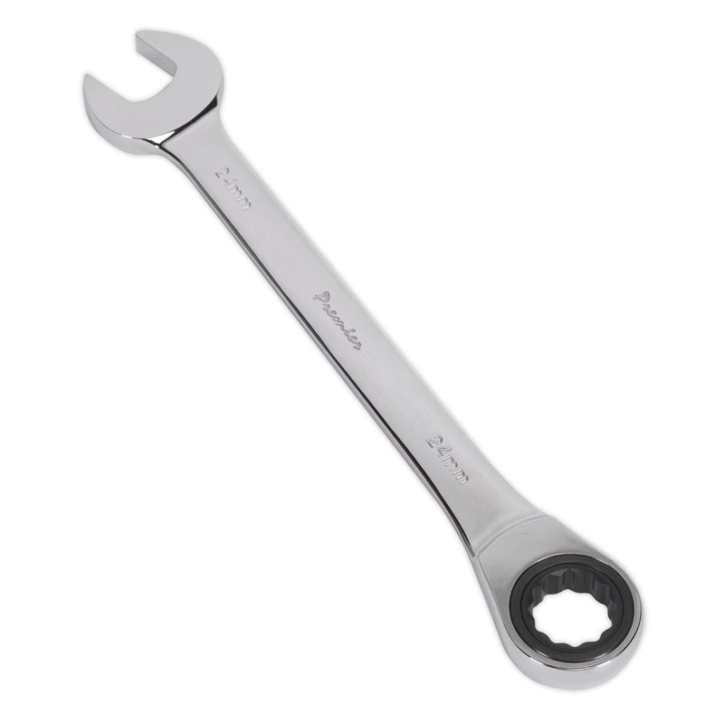 Sealey Premier Ratchet Combination Spanner 24mm