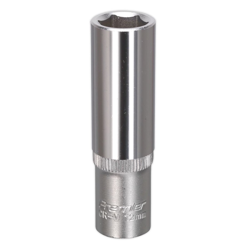 Sealey Premier WallDrive Socket 12mm Deep 3/8"Sq Drive