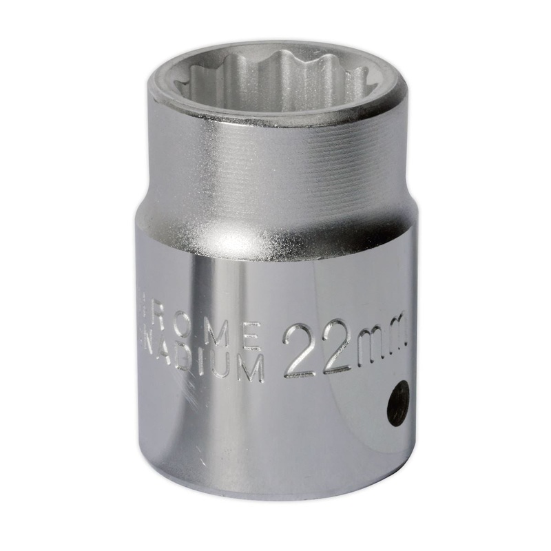 Sealey Premier WallDrive Socket 22mm 3/4"Sq Drive