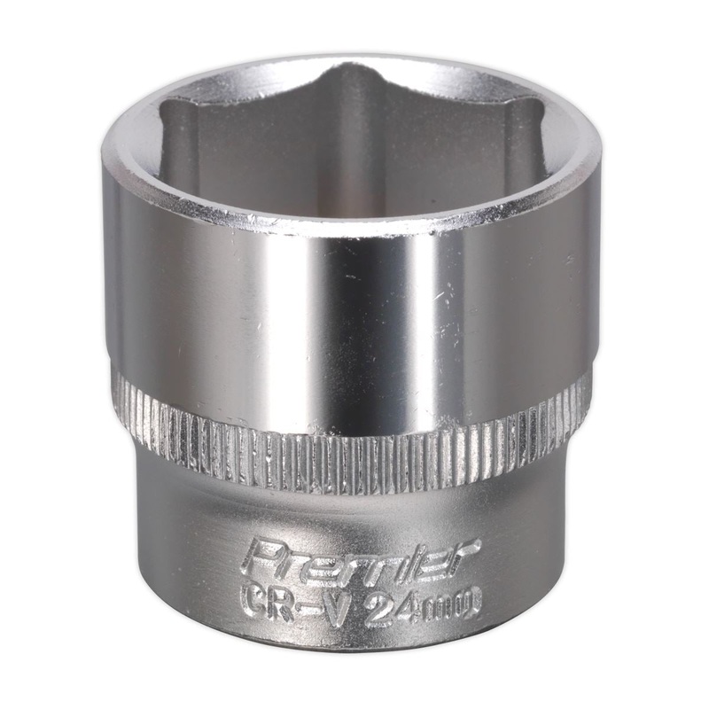Sealey Premier WallDrive Socket 24mm 3/8"Sq Drive