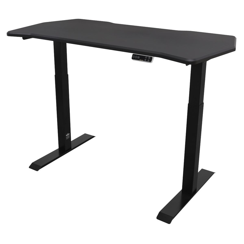 Dellonda Carbon Electric Height Adjustable Standing Desk, 1400 x 700mm Dual Motor 100kg