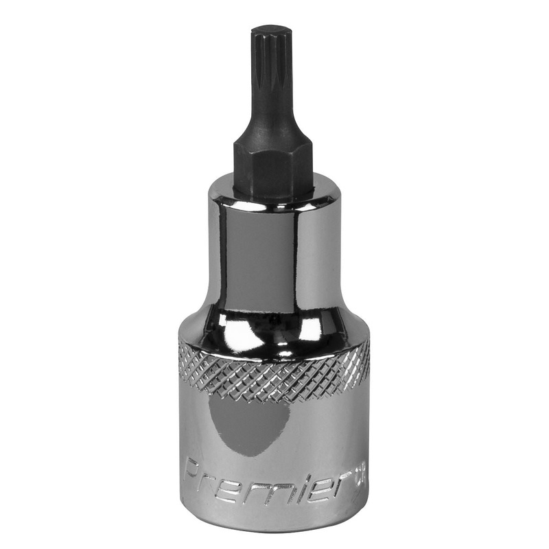 Sealey Premier Spline Socket Bit M5 1/2"Sq Drive