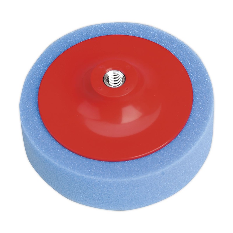 Sealey Buffing & Polishing Foam Head 150 x 50mm M14 x 2mm Blue/Medium