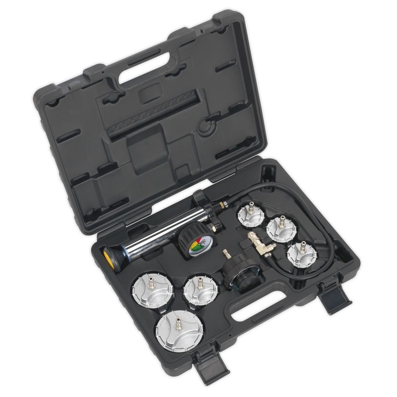Sealey Cooling System Pressure Test Kit 7pc - Commercial