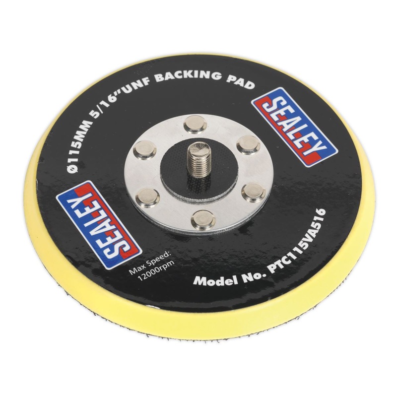 Sealey Hook-and-Loop Backing Pad 115mm 5/16"UNF