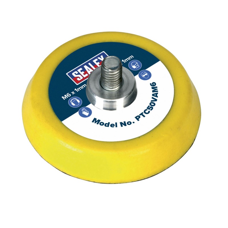 Sealey Hook-and-Loop Backing Pad 50mm M6 x 1mm