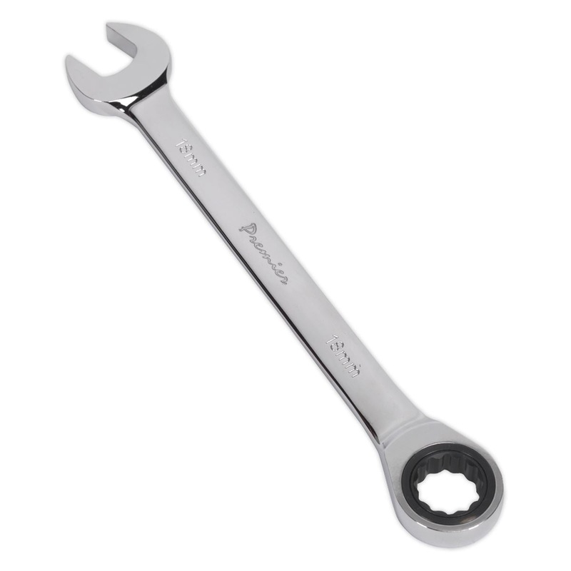 Sealey Premier Ratchet Combination Spanner 18mm