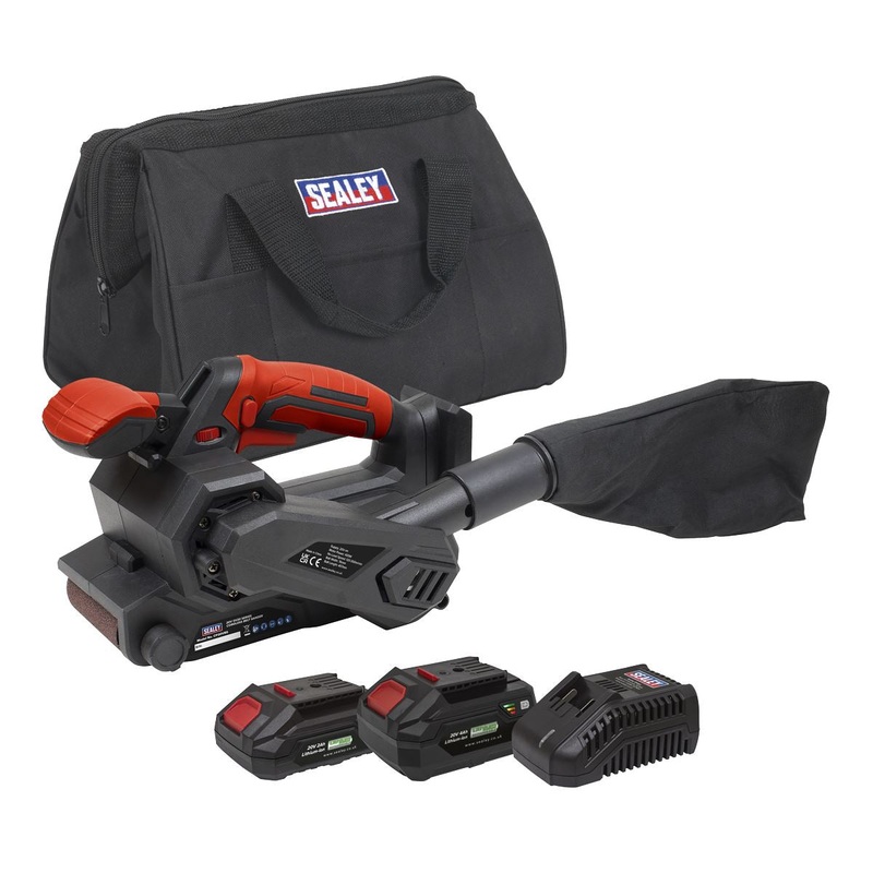 Sealey 20V SV20 Series Cordless Belt Sander Kit - 2 Batteries