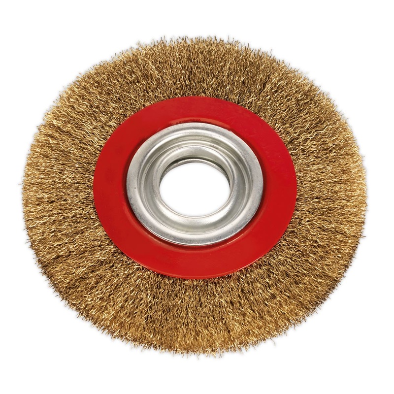 Sealey Crimped Wire Wheel 150 x 13mm 32mm Bore Narrow
