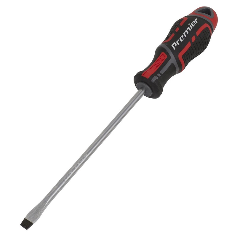 Sealey Premier Screwdriver Slotted 6 x 150mm GripMAX