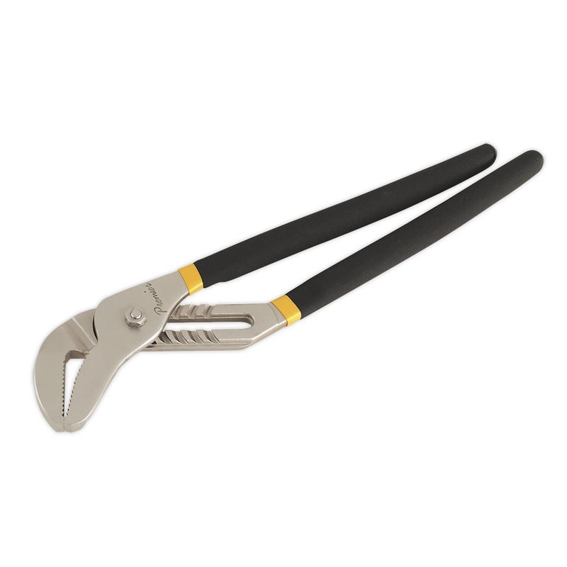 Sealey Premier Water Pump Pliers 400mm Ni-Fe Finish