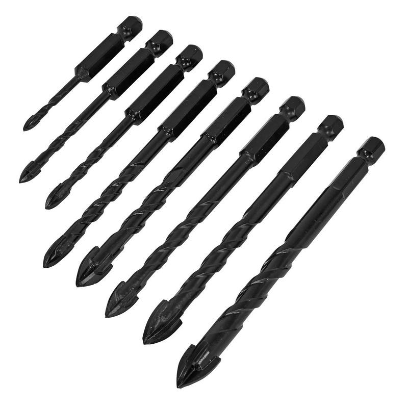 Sealey Tile & Glass Drill Bit Set 8pc