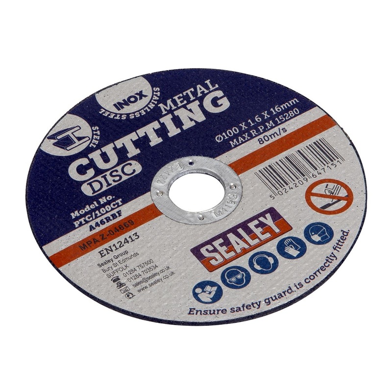 Sealey Cutting Disc 100 x 1.6mm 16mm Bore