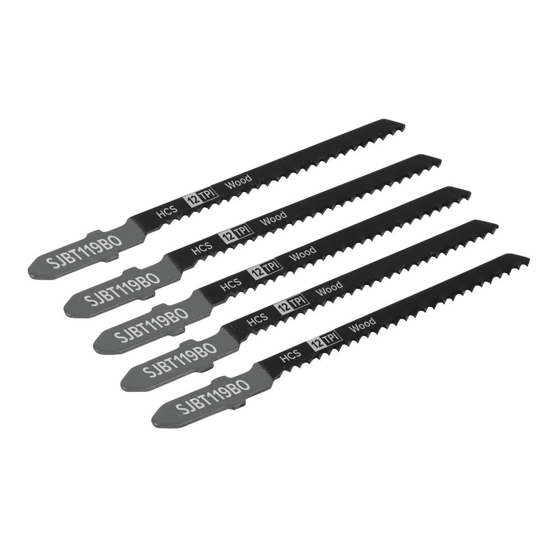 Sealey Jigsaw Blade General Wood 75mm 12tpi - Pack of 5