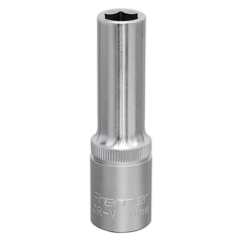 Sealey Premier WallDrive Socket 11mm Deep 1/2"Sq Drive