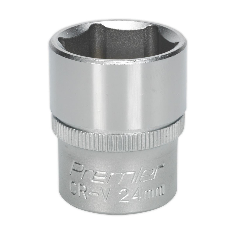 Sealey Premier WallDrive Socket 24mm 1/2"Sq Drive