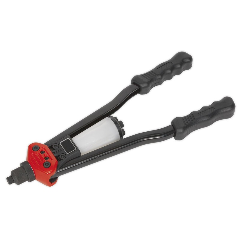 Sealey Riveter Medium-Arm with Collection Bowl