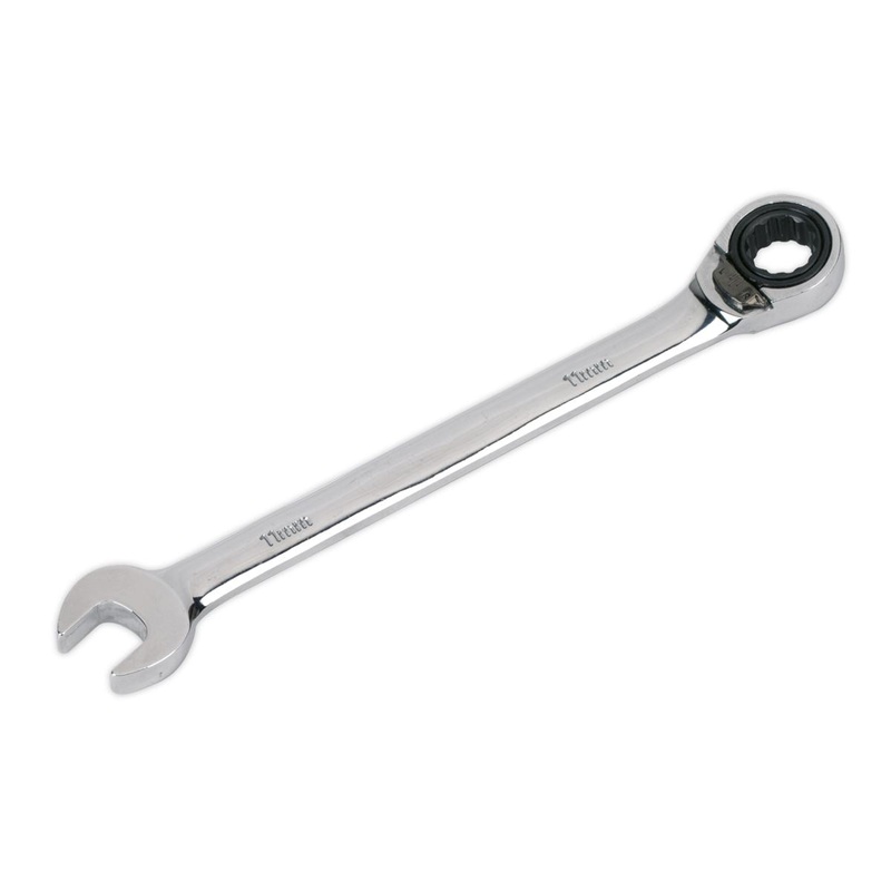 Sealey Premier Reversible Ratchet Combination Spanner 11mm