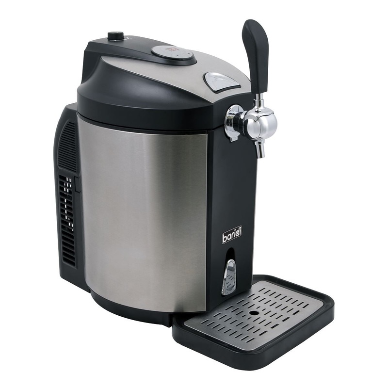 Baridi 5L Mini Keg Beer Dispenser Tap 4C Integrated Cooling