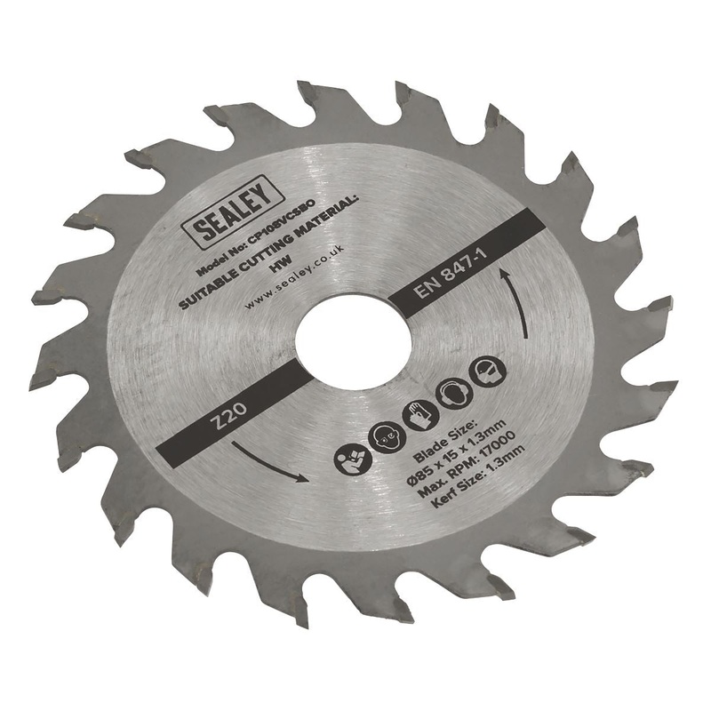 Sealey Circular Saw Blade  85 x 15 x 1.3mm 20tpu