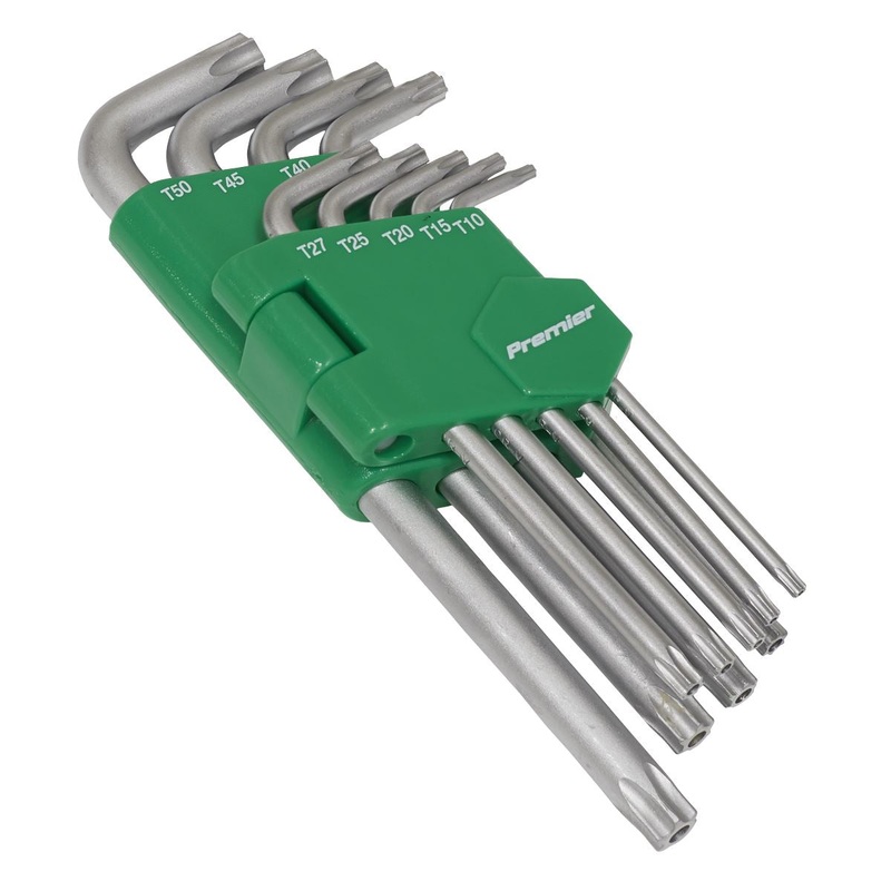 Sealey Premier Security TRX-Star* Key Set 9pc Long