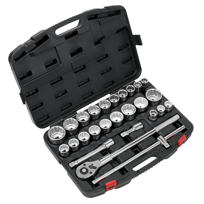 Sealey Premier Socket Set 26pc 3/4"Sq Drive 12-point WallDrive