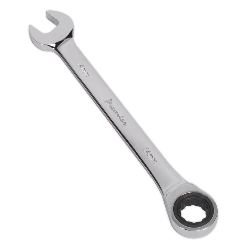 Sealey Premier Ratchet Combination Spanner 14mm