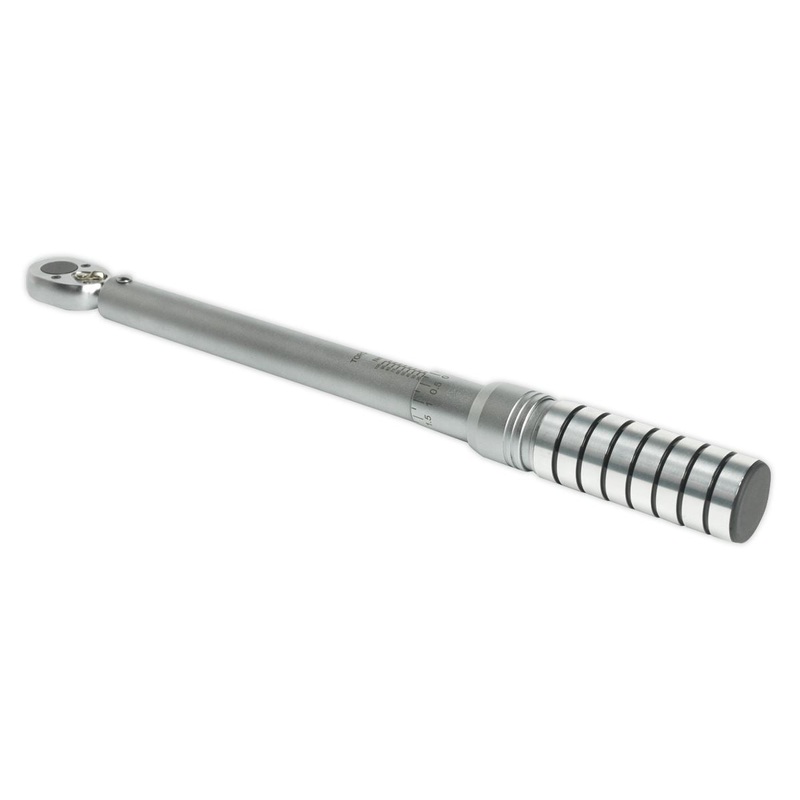 Sealey Premier Torque Wrench Micrometer Style 3/8"Sq Drive 20-100Nm(14.8-73.8lb.ft) - Calibrated