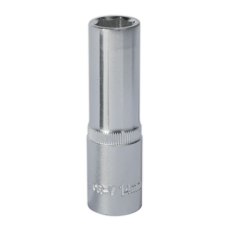 Sealey Premier WallDrive Socket 14mm Deep 1/2"Sq Drive