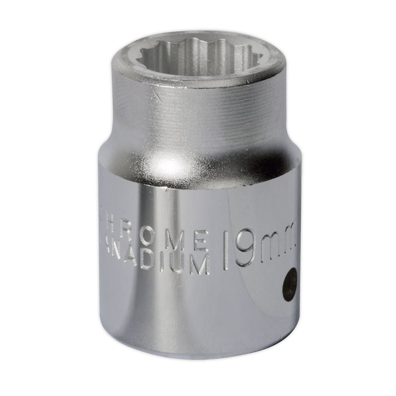 Sealey Premier WallDrive Socket 19mm 3/4"Sq Drive