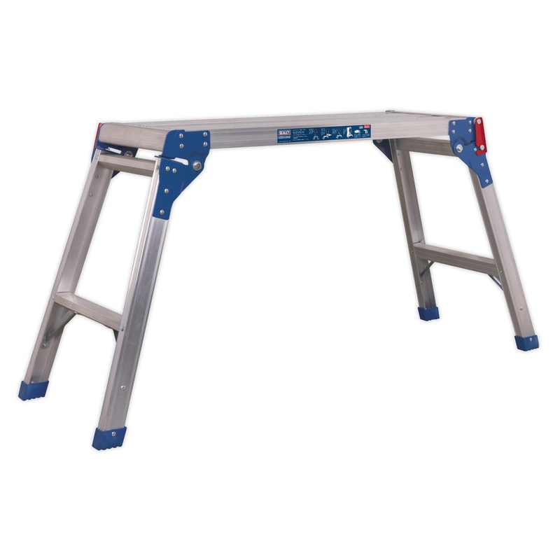 Sealey Aluminium Folding Platform 2-Tread EN 131