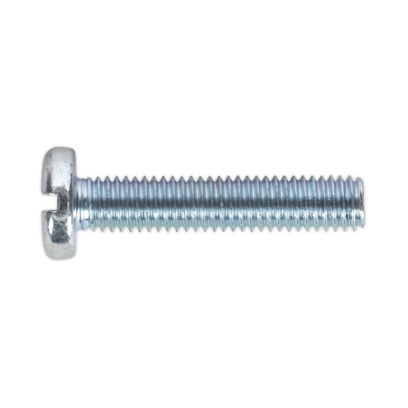 Sealey Machine Screw M5 x 25mm Pan Head Slot Zinc Pack of 50