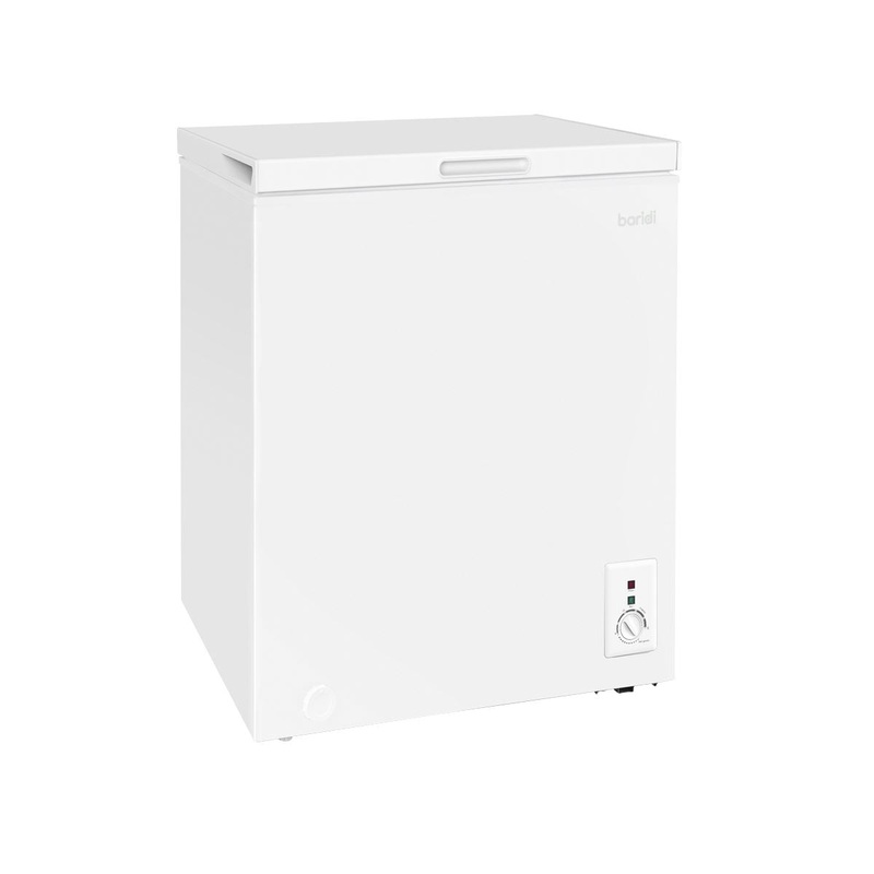 Baridi Freestanding Chest Freezer, 99L Capacity, Garages and Outbuilding Safe, -12 to -24C Adjustable Thermostat with Refrigeration Mode, White