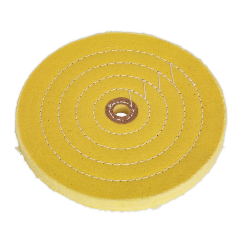 Sealey Buffing Wheel 200 x 16mm 16mm Bore Coarse