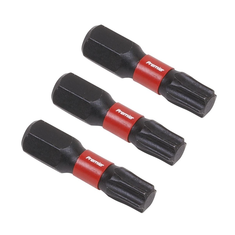 Sealey Premier TRX-Star* T30 Impact Power Tool Bits 25mm - 3pc