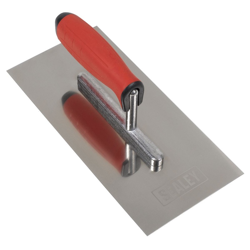 Sealey Stainless Steel 270mm Plastering Trowel - Rubber Handle