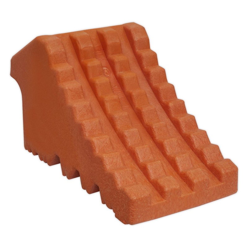 Sealey Polyurethane Wheel Chock 0.7kg - Single