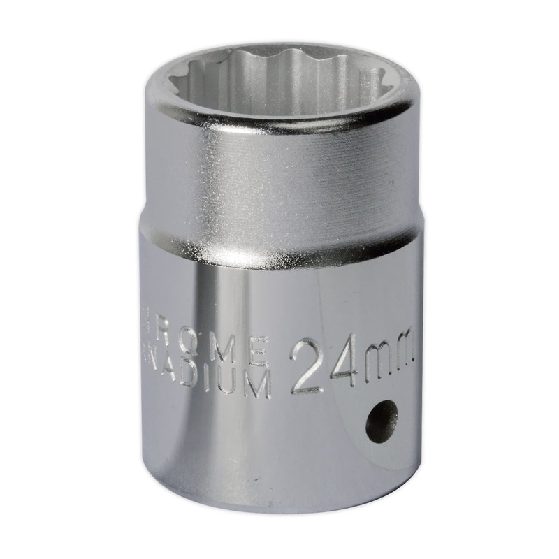 Sealey Premier WallDrive Socket 24mm 3/4"Sq Drive