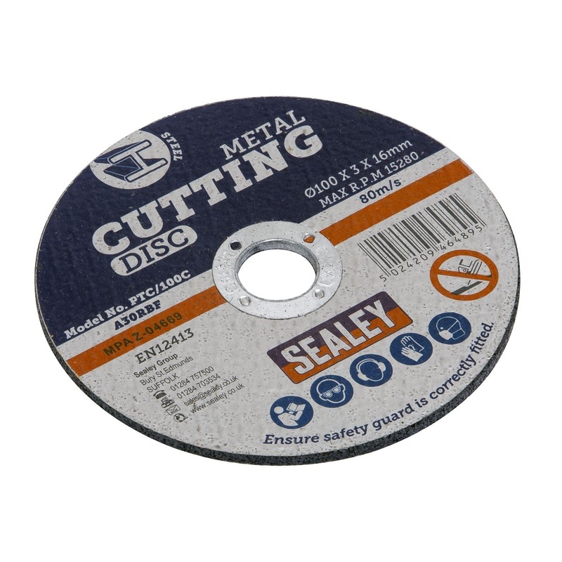 Sealey Cutting Disc 100 x 3mm 16mm Bore