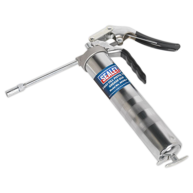 Sealey Pistol Type Grease Gun 3-Way Fill