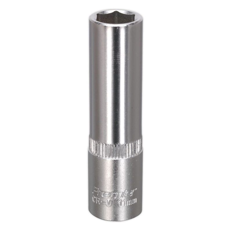 Sealey Premier WallDrive Socket 11mm Deep 3/8"Sq Drive