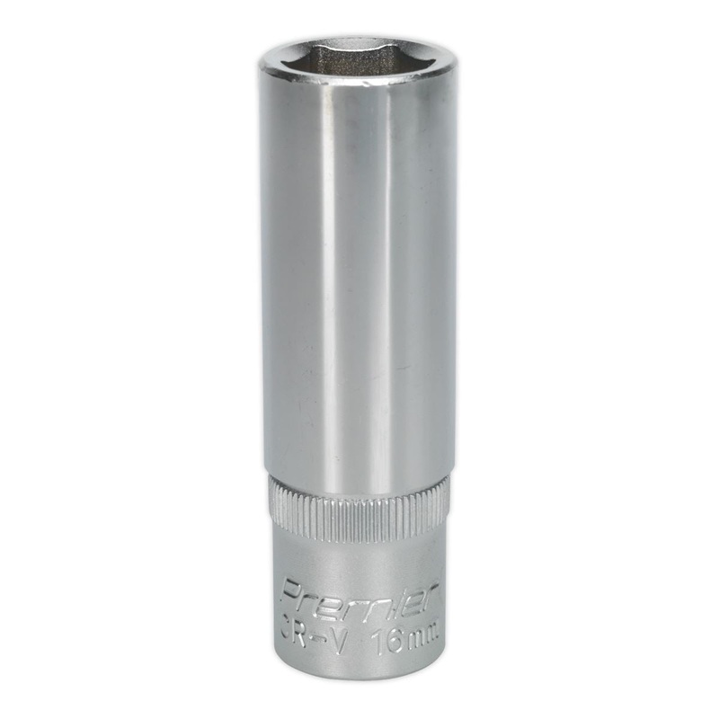 Sealey Premier WallDrive Socket 16mm Deep 1/2"Sq Drive