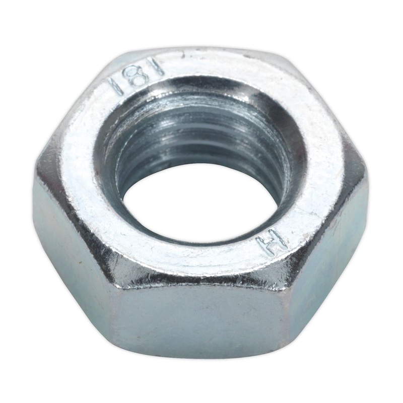 Sealey Steel Nut DIN 934 - M14 Zinc Pack of 25