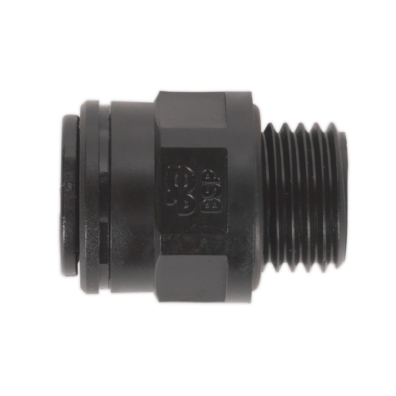 Sealey Straight Adaptor 8mm x 1/4"BSP Pack of 5 (John Guest Speedfit)