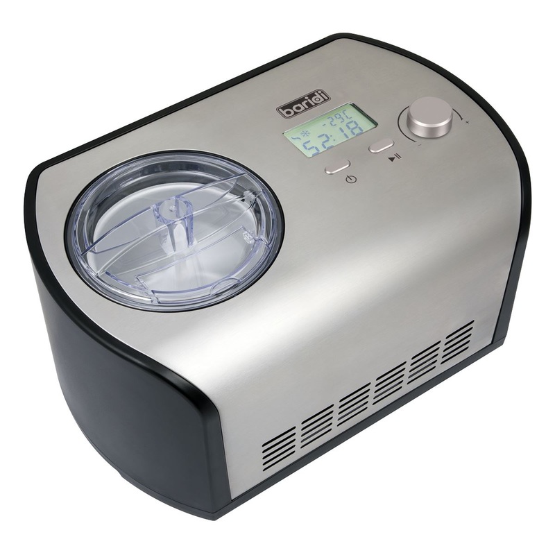 Baridi 1.2L Automatic Churning Ice Cream Machine, Fast Freeze Compressor Cooling