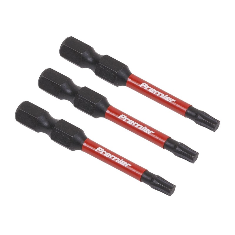 Sealey Premier TRX-Star* T20 Impact Power Tool Bits 50mm - 3pc