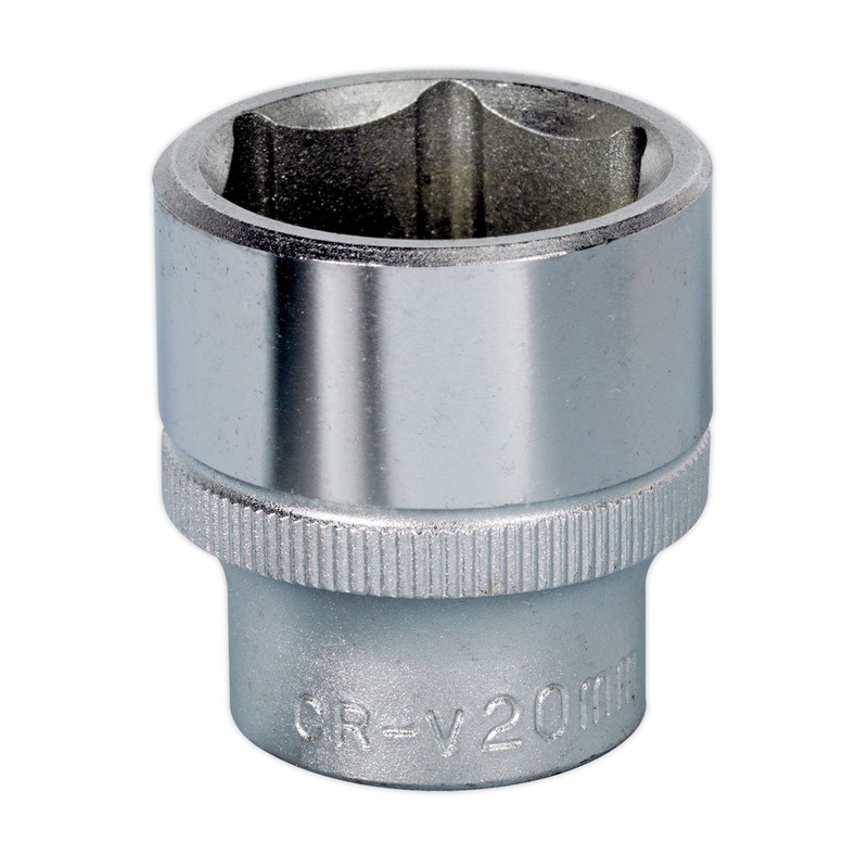 Sealey Premier WallDrive Socket 20mm 3/8"Sq Drive
