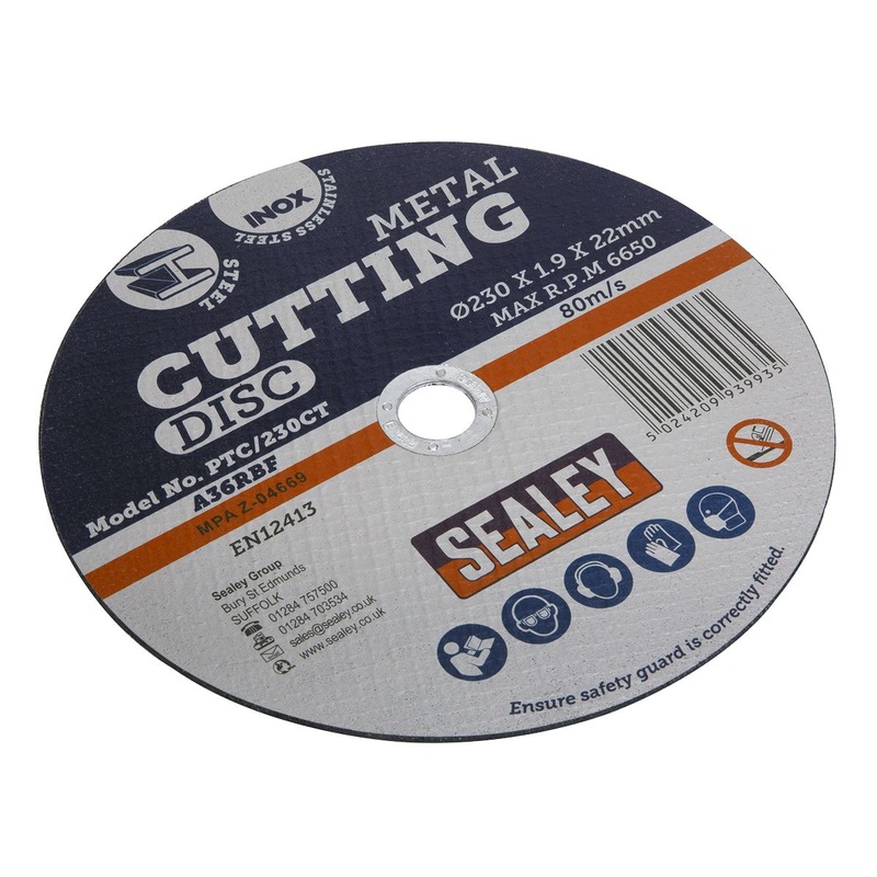 Sealey Cutting Disc 230 x 2mm 22mm Bore