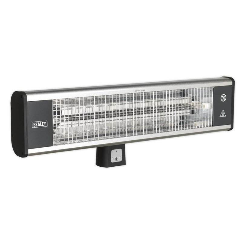 Sealey High Efficiency Carbon Fibre Infrared Wall Heater 1800W/230V